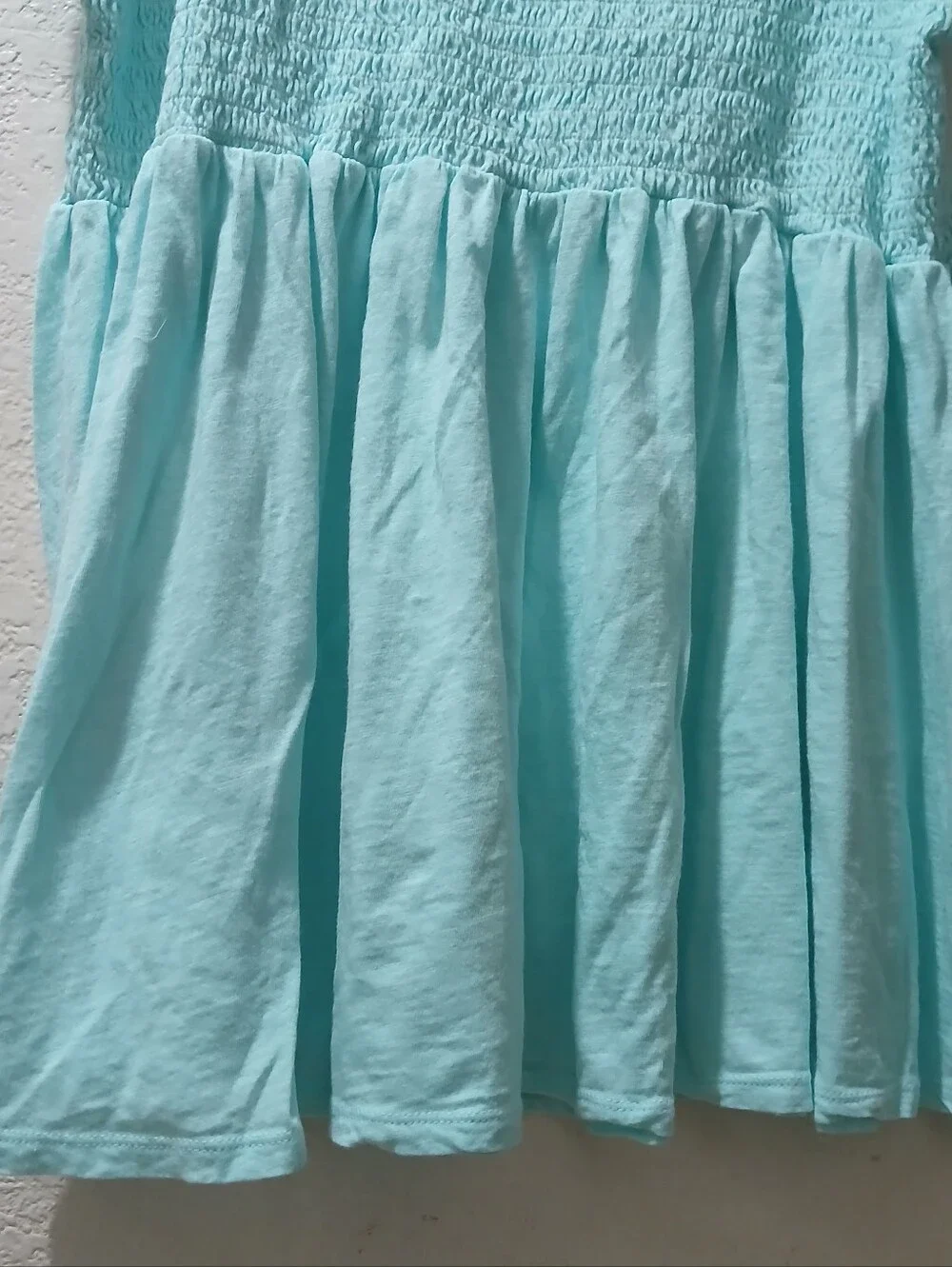 torrid size 4 torrid  Aqua Smocked Bodice Flutter Sleeve Kids Dress